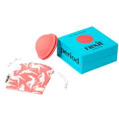 Image of Nixit Menstrual Cup with original box and carrying bag