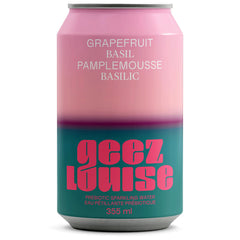 Grapefruit & Basil Prebiotic Soda | Geez Louise