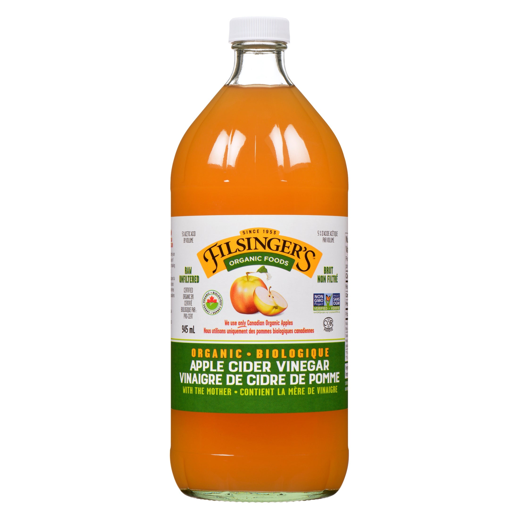 Organic Apple Cider Vinegar Filsinger's Organic Foods Unboxed