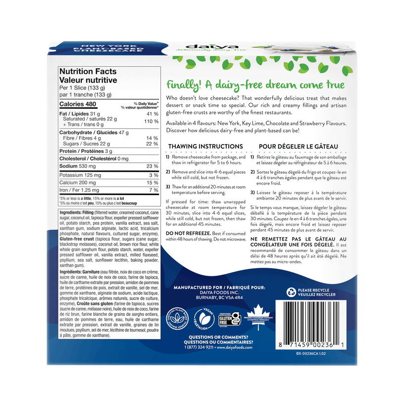 New York Cheezecake | Daiya