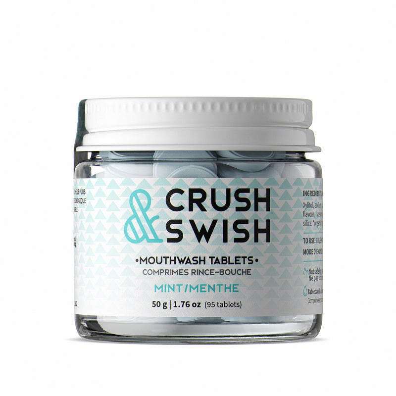 Crush & Swish Mint Mouthwash Tablets | Nelson Naturals