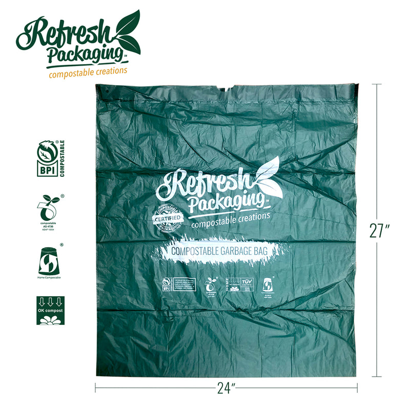 13 Gallon (43L) Trash Bags | Refresh Packaging