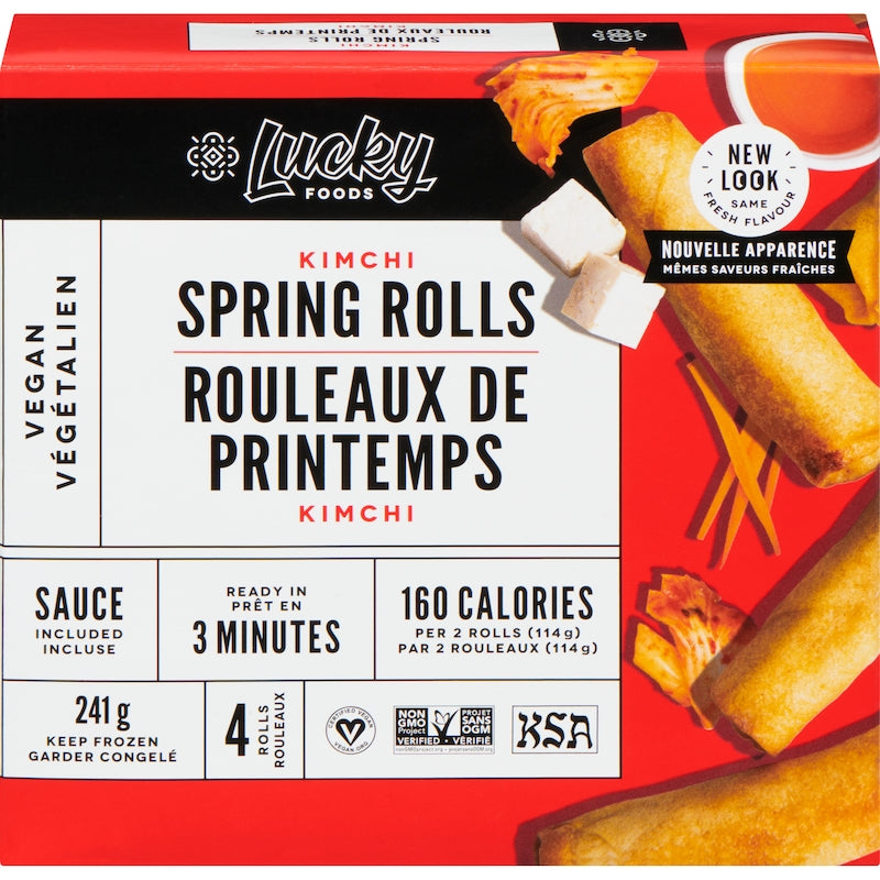 Kimchi Spring Rolls | Lucky Foods