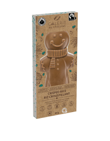 Fairtrade Milk Chocolate & Crisped Rice Gingerbread Man | Galerie Au Chocolat