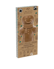 Fairtrade Milk Chocolate & Crisped Rice Gingerbread Man | Galerie Au Chocolat