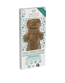 Milk Chocolate & Crisped Rice Gingerbread Man | Galerie Au Chocolat