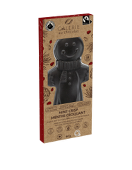 Fairtrade Dark Chocolate & Mint Gingerbread Man | Galerie Au Chocolat