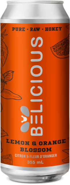 Sparkling Lemon & Orange Blossom Honey Beverage | Beelicious