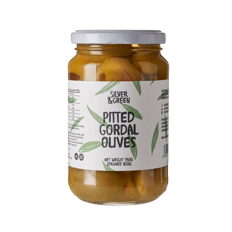 Pitted Gordal Olives | Silver & Green