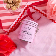 Strawberry & Clotted Cream Fudge in Tin | Cartwright & Butler