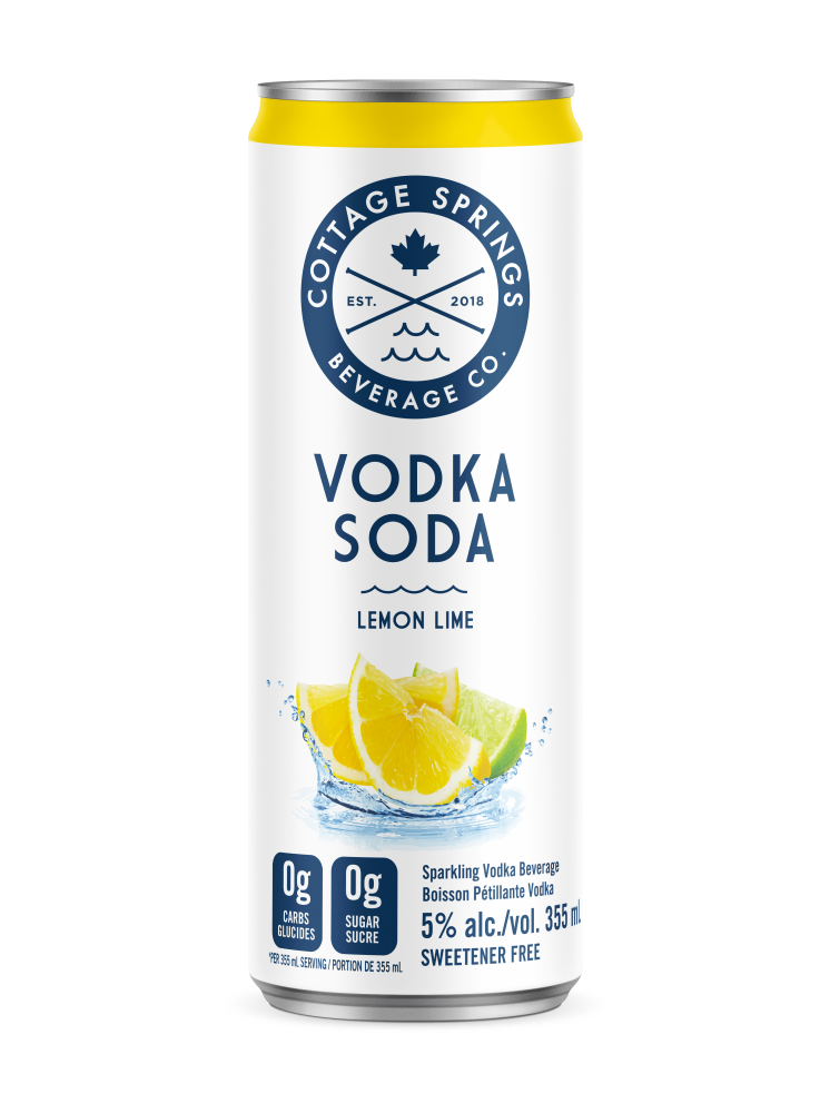 Lemon Lime Vodka Soda | Cottage Springs