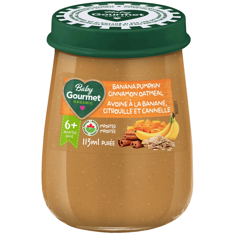 Organic Banana Pumpkin Cinnamon Oatmeal Jar | Baby Gourmet