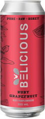 Sparkling Ruby Grapefruit Honey Beverage | Beelicious