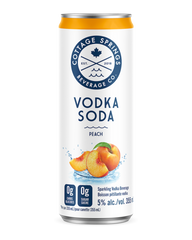Ontario Peach Vodka Soda | Cottage Springs
