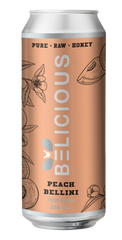 Sparkling Peach Bellini Honey Beverage | Beelicious