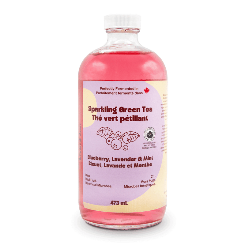 Sparkling Green Tea - Blueberry, Lavender & Mint | Booch Kombucha