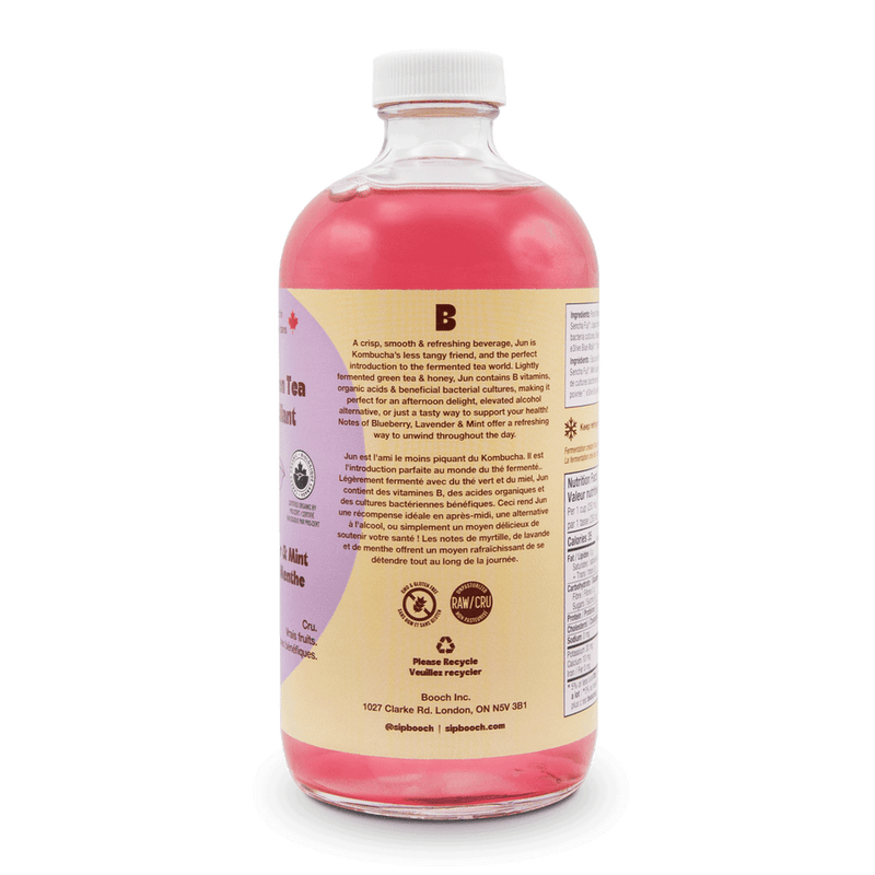 Sparkling Green Tea - Blueberry, Lavender & Mint | Booch Kombucha
