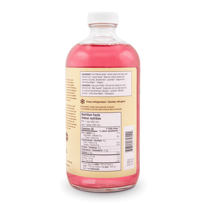 Sparkling Green Tea - Blueberry, Lavender & Mint | Booch Kombucha
