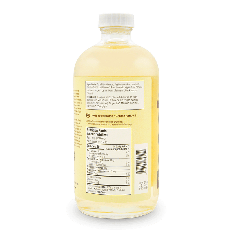 Sparkling Green Tea - Ginger, Turmeric & Lemon Balm | Booch Kombucha