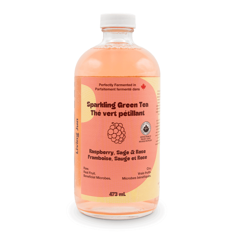 Sparkling Green Tea - Raspberry, Sage & Rose | Booch Kombucha