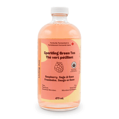 Sparkling Green Tea - Raspberry, Sage & Rose | Booch Kombucha