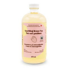 Sparkling Green Tea - Strawberry & Ashwagandha | Booch Kombucha