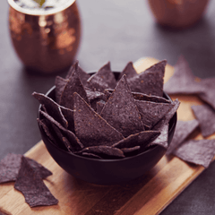 Organic Blue Corn Tortilla Chips | Que Pasa