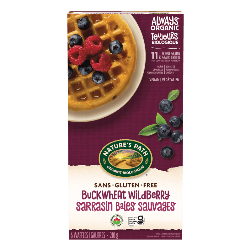 Buckwheat Wildberry Frozen Waffles | Nature's Path