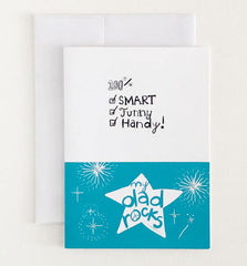 100% Smart Funny Handy! Father's Day Greeting Card | Wendy Tancock