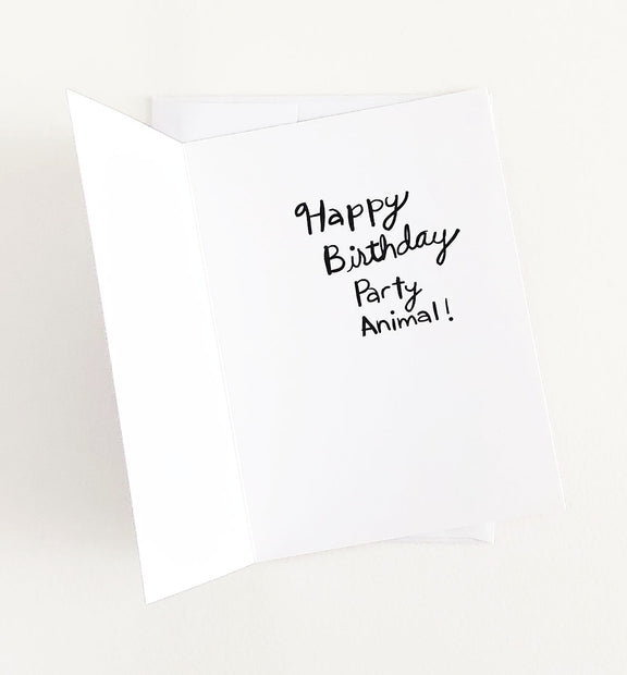Party Animal Birthday Greeting Card | Wendy Tancock