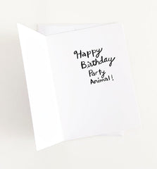 Party Animal Birthday Greeting Card | Wendy Tancock
