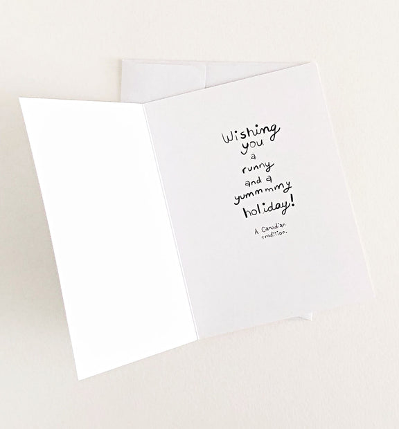 Butter Tart Holiday Greeting Card | Wendy Tancock