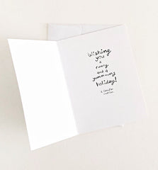 Butter Tart Holiday Greeting Card | Wendy Tancock