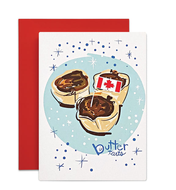 Butter Tart Holiday Greeting Card | Wendy Tancock
