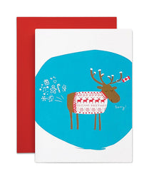 Farty Moose Greeting Card | Wendy Tancock