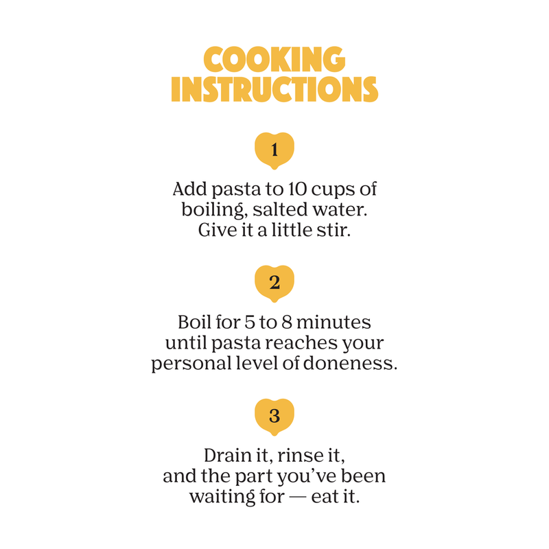 Organic Pasta Spirals | Chickapea Pasta