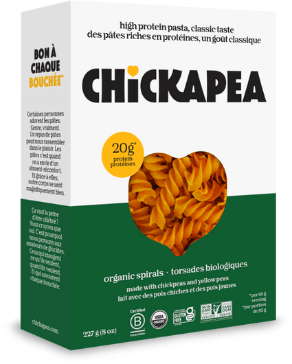 Organic Pasta Spirals | Chickapea Pasta