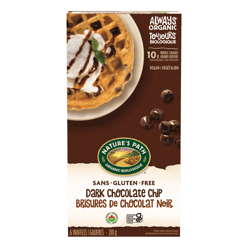 Dark Chocolate Chip Frozen Waffles | Nature's Path