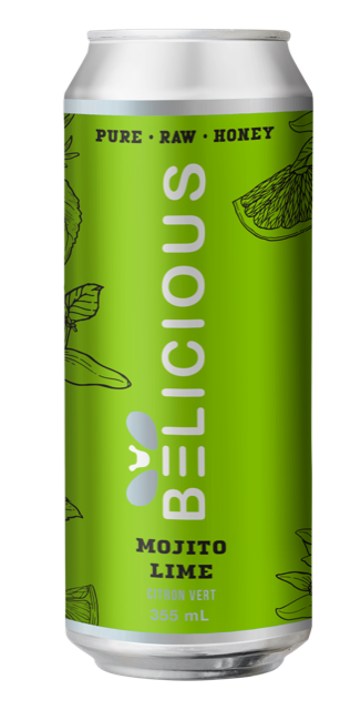 Sparkling Mojito Lime Honey Beverage | Beelicious