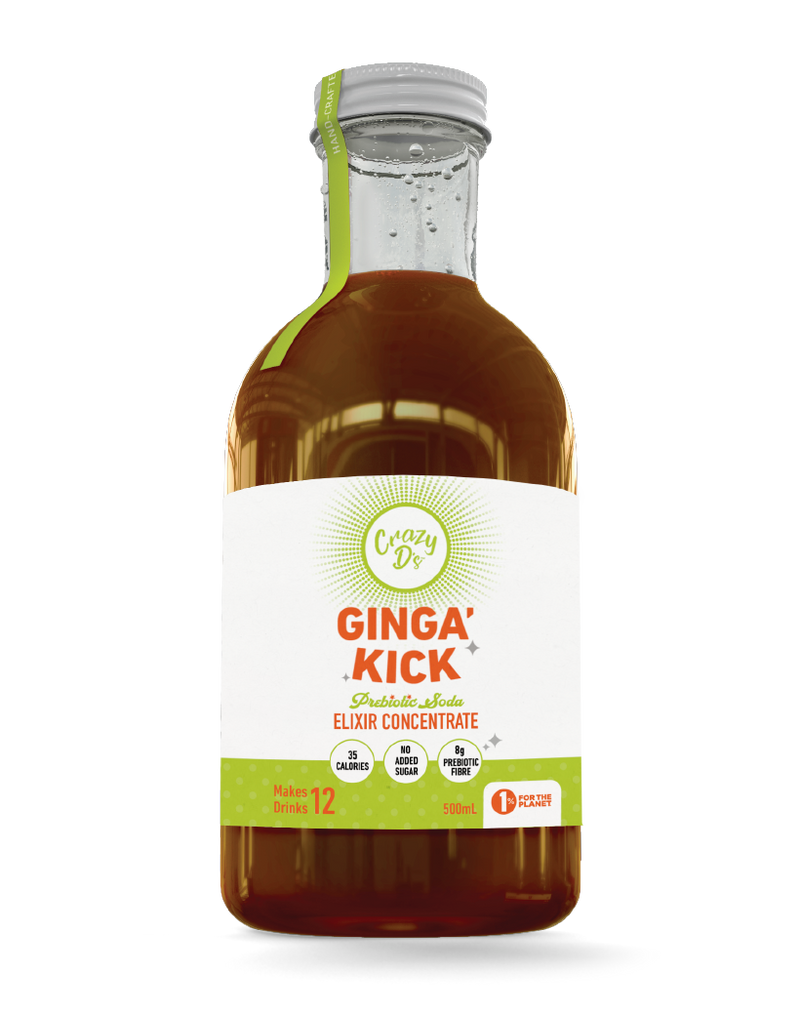 Crazy D's Prebiotic Soda Elixir Concentrate " Ginga Kick" | Crazy D's