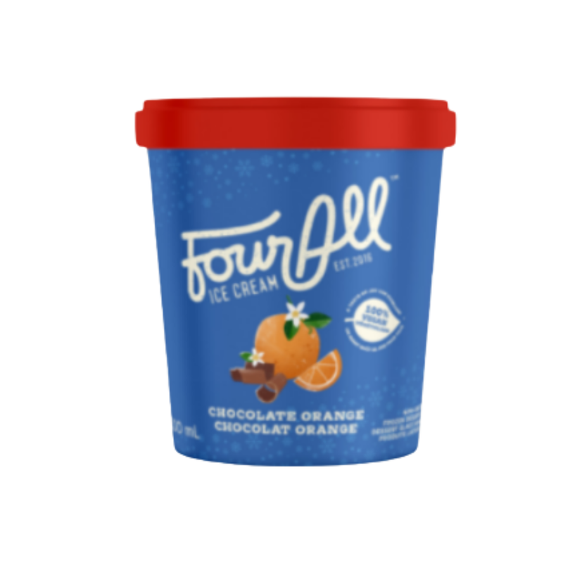 Chocolate Orange Ice Cream | Four All Ice Cream