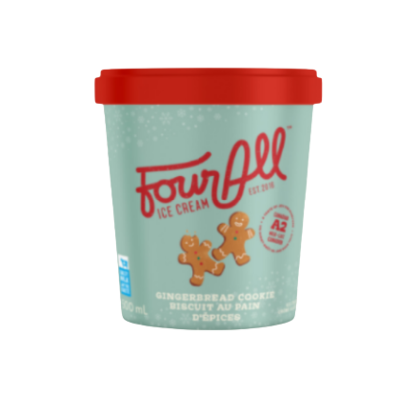 Gingerbread Cookie Ice Cream | Four All Ice Cream