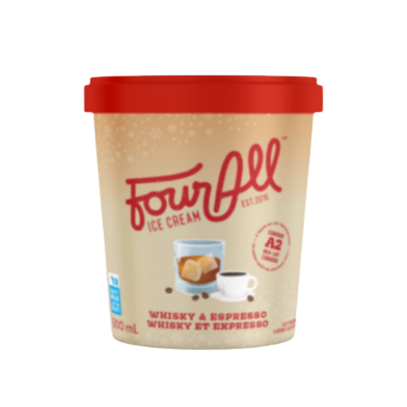 Whisky & Espresso Ice Cream | Four All Ice Cream