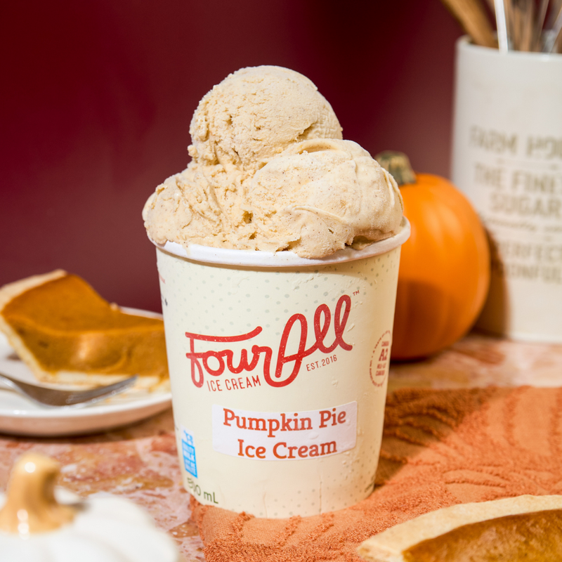 Pumpkin Pie Ice Cream | Four All Ice Cream