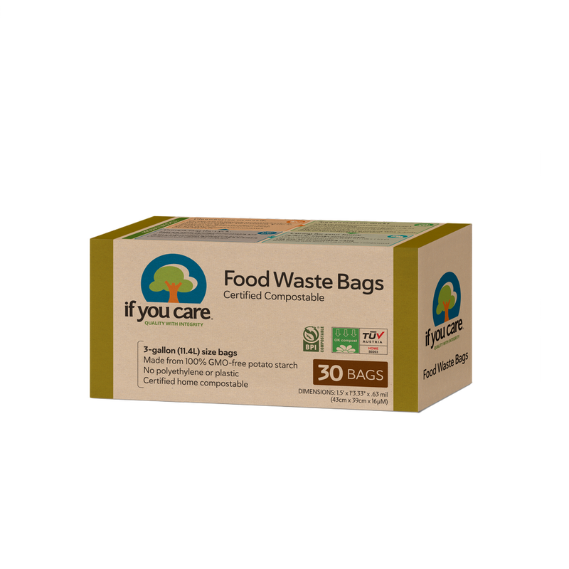 3 Gallon Compostable Food Waste Bags | If You Care