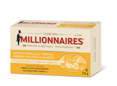 Skinless Boneless Sardines in Sunflower Oil | Club des Millionaires