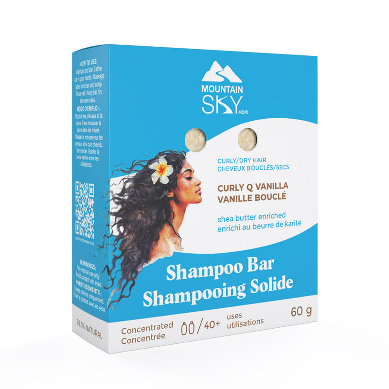 Curly Q Vanilla Shampoo Bar | Mountain Sky