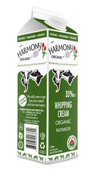 35% Cream 1L | Harmony Organics