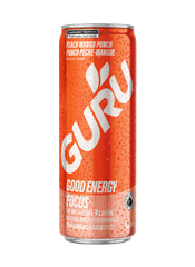 Peach Mango Punch Energy Drink | GURU Organic Energy