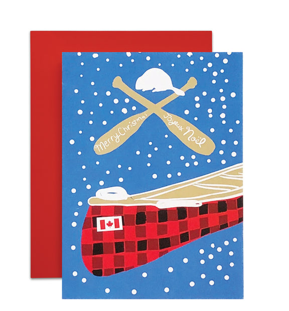 Holiday Canoe Greeting Card | Wendy Tancock